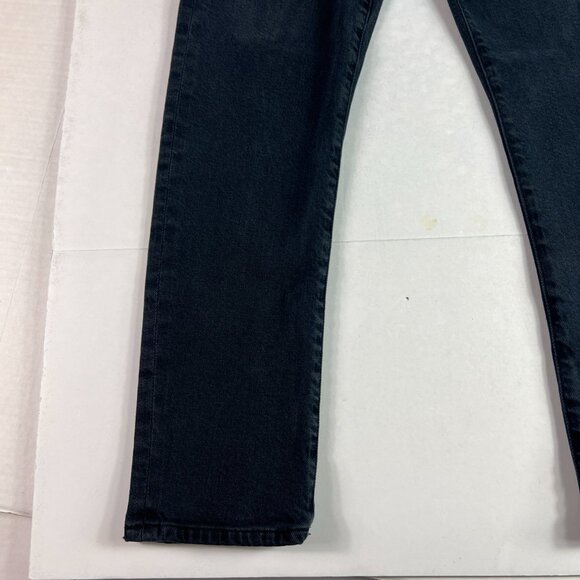 AGOLDE Jean Women's 27x26* Toni Mid Rise Straight Crop Black Faded Denim Tag 26 - Picture 4 of 16